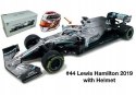 Bolid F1 Mercedes W10 Hamilton KASK BBurago 1:43