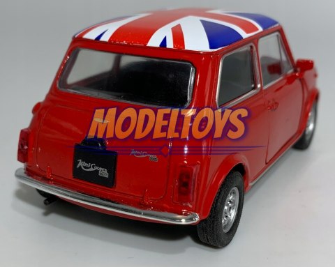 MINI COOPER 1300 red flaga UK 1:34 Welly 43609F MINI COOPER 1300 red flaga UK 1:34 Welly 43609F