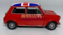 MINI COOPER 1300 red flaga UK 1:34 Welly 43609F