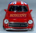 MINI COOPER 1300 red flaga UK 1:34 Welly 43609F