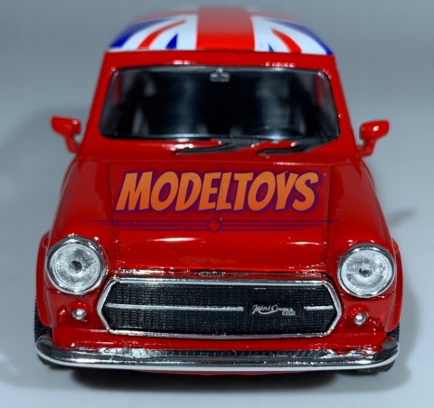MINI COOPER 1300 red flaga UK 1:34 Welly 43609F MINI COOPER 1300 red flaga UK 1:34 Welly 43609F