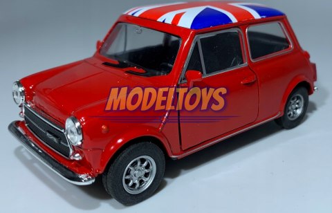 MINI COOPER 1300 red flaga UK 1:34 Welly 43609F MINI COOPER 1300 red flaga UK 1:34 Welly 43609F