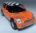 MINI COOPER pomarańczowy 1:34 Welly 49766F