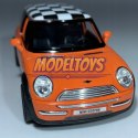 MINI COOPER pomarańczowy 1:34 Welly 49766F