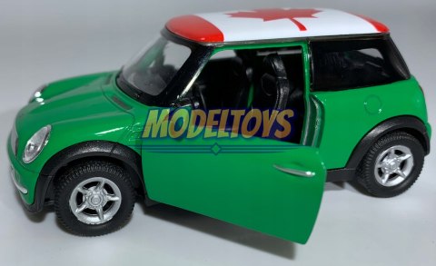 MINI COOPER zielony 1:34 Welly 49766F MINI COOPER zielony 1:34 Welly 49766F