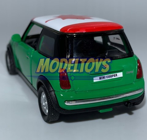MINI COOPER zielony 1:34 Welly 49766F MINI COOPER zielony 1:34 Welly 49766F