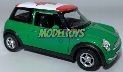 MINI COOPER zielony 1:34 Welly 49766F MINI COOPER zielony 1:34 Welly 49766F