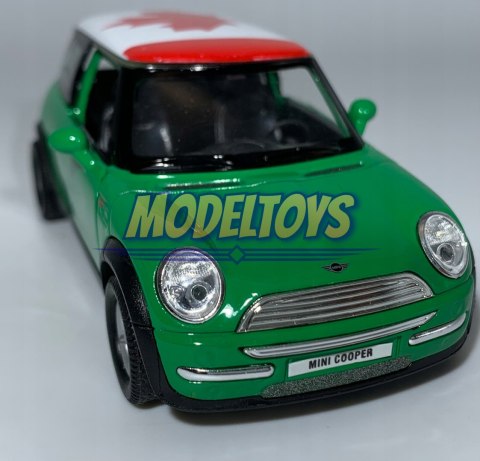 MINI COOPER zielony 1:34 Welly 49766F MINI COOPER zielony 1:34 Welly 49766F