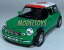 MINI COOPER zielony 1:34 Welly 49766F