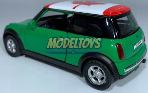 MINI COOPER zielony 1:34 Welly 49766F MINI COOPER zielony 1:34 Welly 49766F