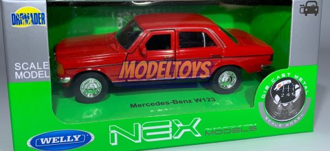 Mercedes-Benz W123 czerwony 1:34 Welly 43686F Mercedes-Benz W123 czerwony 1:34 Welly 43686F