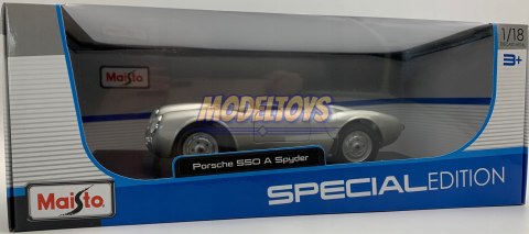 PORSCHE 550 A Spyder 1:18 model Maisto 31843 PORSCHE 550 A Spyder 1:18 model Maisto 31843