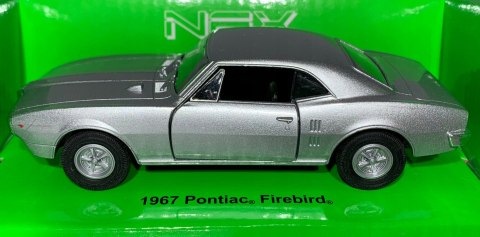 Pontiac Firebird 1967 srebrny 1:34 Welly 43715