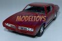 Pontiac GTO 1969 czerwony 1:34 Welly 43714F