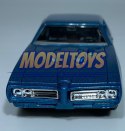 Pontiac GTO 1969 niebieski 1:34 Welly 43714F