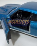 Pontiac GTO 1969 niebieski 1:34 Welly 43714F