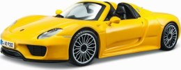 Porsche 918 Spyder yellow 1:24 model Bburago 21076