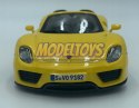 Porsche 918 Spyder yellow 1:24 model Bburago 21076