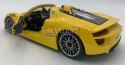 Porsche 918 Spyder yellow 1:24 model Bburago 21076