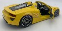 Porsche 918 Spyder yellow 1:24 model Bburago 21076