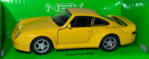 Porsche 959 żółte 1:34 Welly 43737