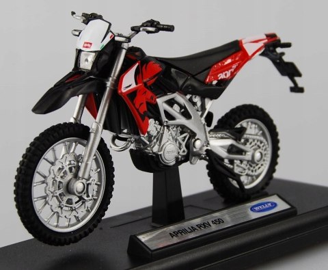 APRILIA RXV 450 motocykl model 1:18 Welly metalowy APRILIA RXV 450 motocykl model 1:18 Welly metalowy