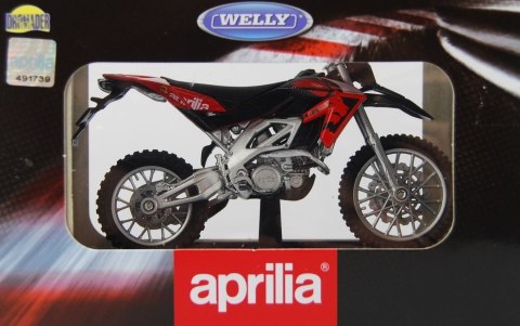 APRILIA RXV 450 motocykl model 1:18 Welly metalowy APRILIA RXV 450 motocykl model 1:18 Welly metalowy