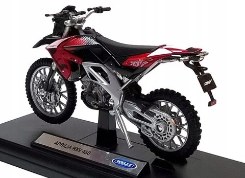 APRILIA RXV 450 motocykl model 1:18 Welly metalowy APRILIA RXV 450 motocykl model 1:18 Welly metalowy