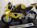 BMW S 1000RR motocykl model 1:18 Welly metalowy