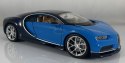 BUGATTI Chiron blue MODEL METAL WELLY 1:24