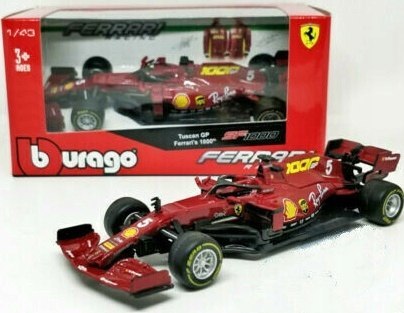 Bolid F1 FERRARI SF1000 Tuscan Vettel BBurago 1:43