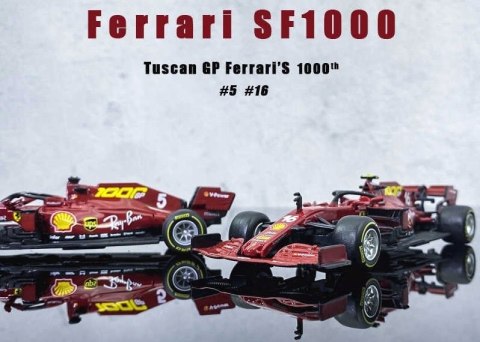 Bolid F1 FERRARI SF1000 Tuscan Vettel BBurago 1:43 Bolid F1 FERRARI SF1000 Tuscan Vettel BBurago 1:43
