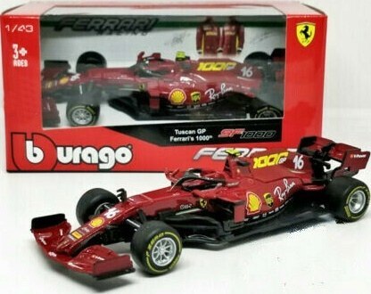 Bolid FERRARI SF1000 Tuscan Leclerc BBurago 1:43