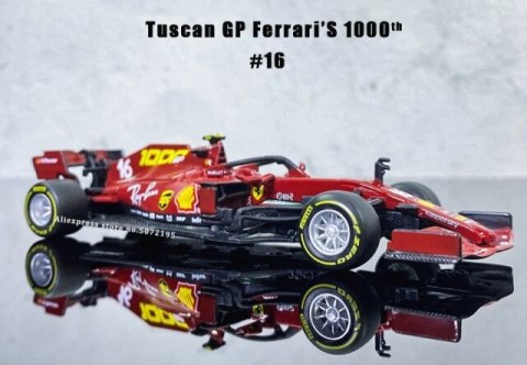 Bolid FERRARI SF1000 Tuscan Leclerc BBurago 1:43 Bolid FERRARI SF1000 Tuscan Leclerc BBurago 1:43