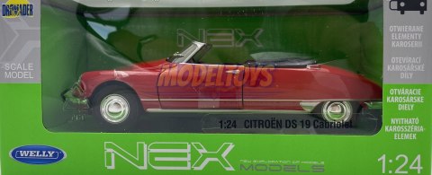 CITROEN DS 19 Cabriolet model METAL WELLY 1:24 CITROEN DS 19 Cabriolet model METAL WELLY 1:24
