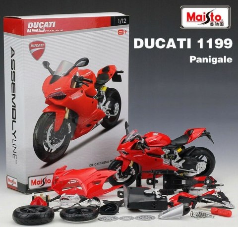 DUCATI 1199 Panigale d składania 1:12 Maisto 39193 DUCATI 1199 Panigale d składania 1:12 Maisto 39193