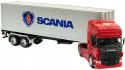 SCANIA V8 R730 z naczepą TIR model WELLY 1:32