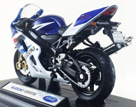 SUZUKI GSX-R 750 model motocykl 1:18 Welly SUZUKI GSX-R 750 model motocykl 1:18 Welly