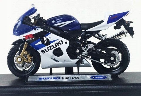 SUZUKI GSX-R 750 model motocykl 1:18 Welly SUZUKI GSX-R 750 model motocykl 1:18 Welly
