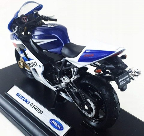 SUZUKI GSX-R 750 model motocykl 1:18 Welly SUZUKI GSX-R 750 model motocykl 1:18 Welly