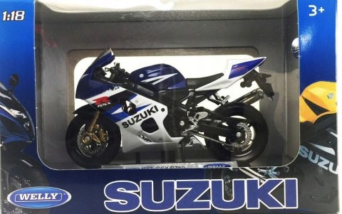SUZUKI GSX-R 750 model motocykl 1:18 Welly SUZUKI GSX-R 750 model motocykl 1:18 Welly