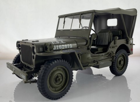 WILLYS Jeep II Wojna 1941 US Army 1:18 model WELLY WILLYS Jeep II Wojna 1941 US Army 1:18 model WELLY