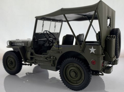 WILLYS Jeep II Wojna 1941 US Army 1:18 model WELLY WILLYS Jeep II Wojna 1941 US Army 1:18 model WELLY