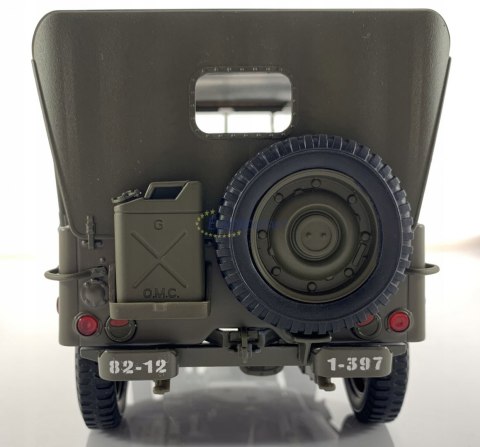 WILLYS Jeep II Wojna 1941 US Army 1:18 model WELLY WILLYS Jeep II Wojna 1941 US Army 1:18 model WELLY