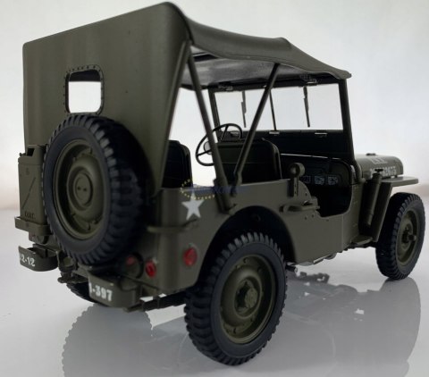 WILLYS Jeep II Wojna 1941 US Army 1:18 model WELLY WILLYS Jeep II Wojna 1941 US Army 1:18 model WELLY