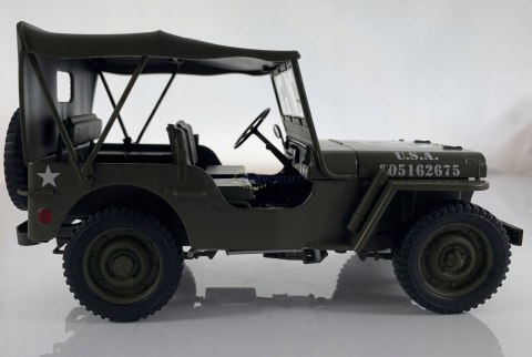 WILLYS Jeep II Wojna 1941 US Army 1:18 model WELLY WILLYS Jeep II Wojna 1941 US Army 1:18 model WELLY