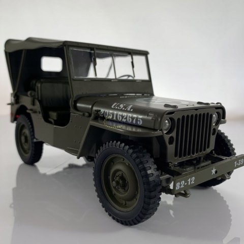 WILLYS Jeep II Wojna 1941 US Army 1:18 model WELLY WILLYS Jeep II Wojna 1941 US Army 1:18 model WELLY