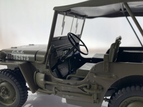WILLYS Jeep II Wojna 1941 US Army 1:18 model WELLY WILLYS Jeep II Wojna 1941 US Army 1:18 model WELLY