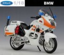 BMW R1100 RT Policja Polizei 1:18 Welly metalowy