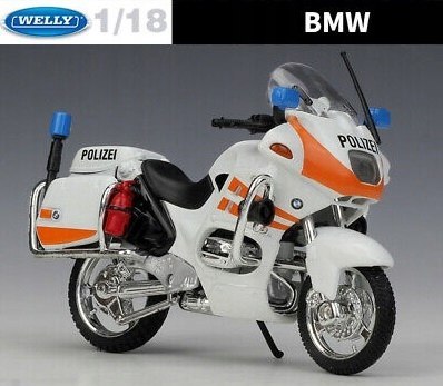 BMW R1100 RT Policja Polizei 1:18 Welly metalowy BMW R1100 RT Policja Polizei 1:18 Welly metalowy